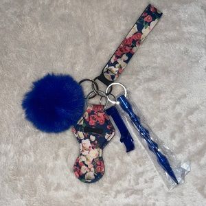 Self Defense Pom Pom Keychain